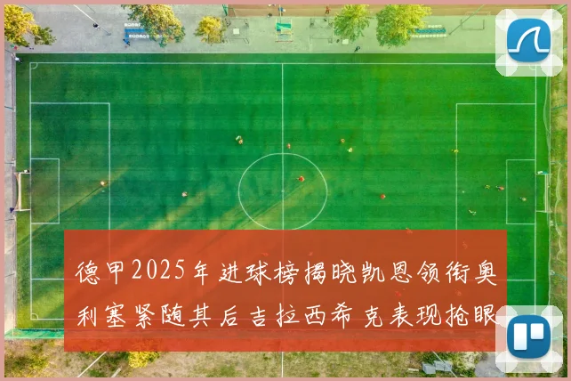 德甲2025年进球榜揭晓凯恩领衔奥利塞紧随其后吉拉西希克表现抢眼